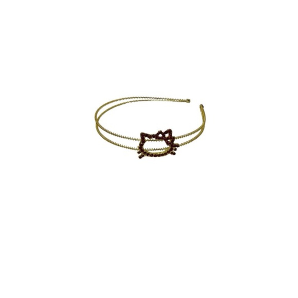 NEW girls metal kitty cat rhinestone headband